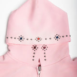 Blush Embellished Hoodie