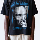 BLUE VELVET RIVETED TEE