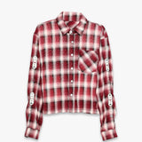 EMBELLISHED RHINESTONE FLANNEL