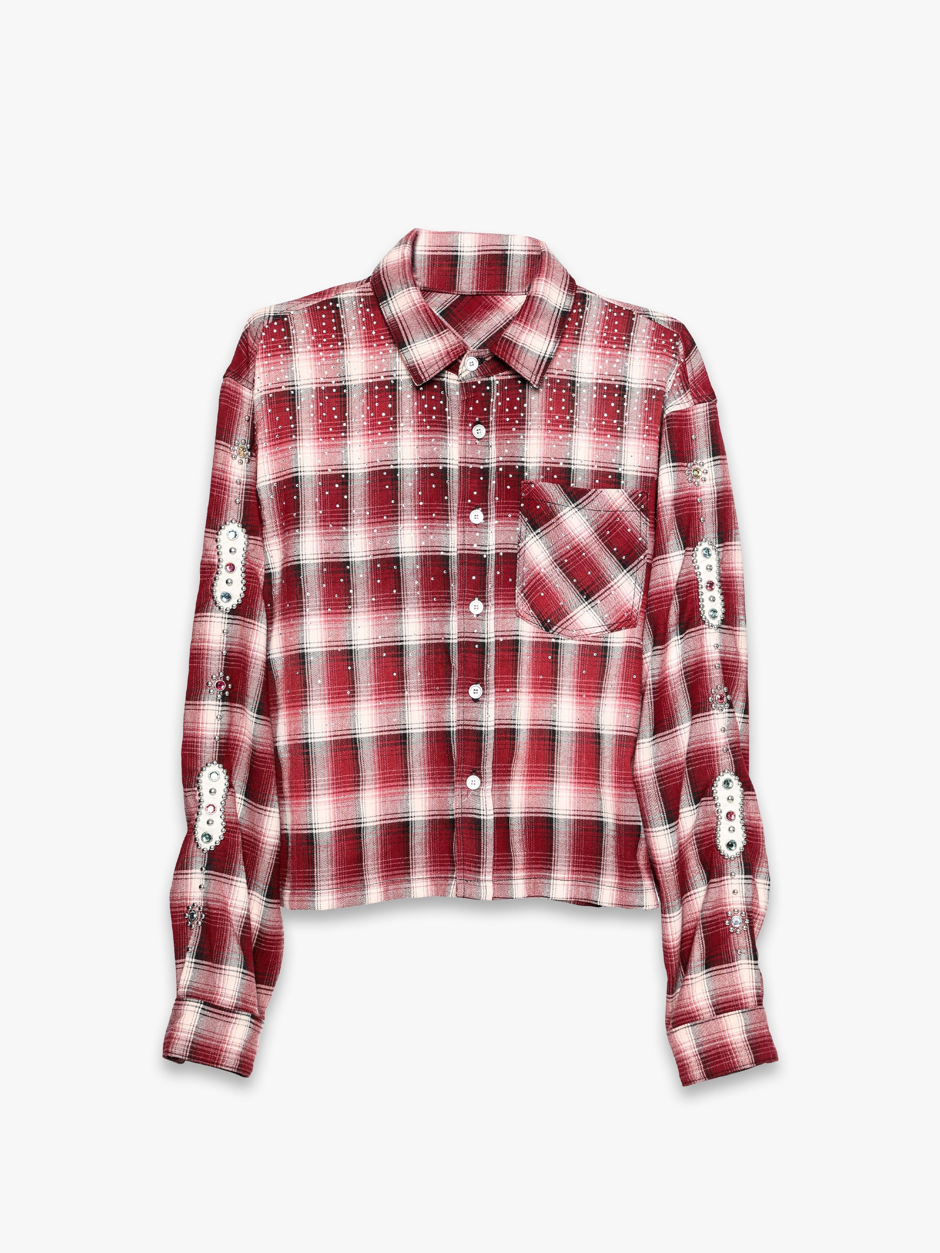 EMBELLISHED RHINESTONE FLANNEL