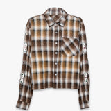 EMBELLISHED RHINESTONE FLANNEL