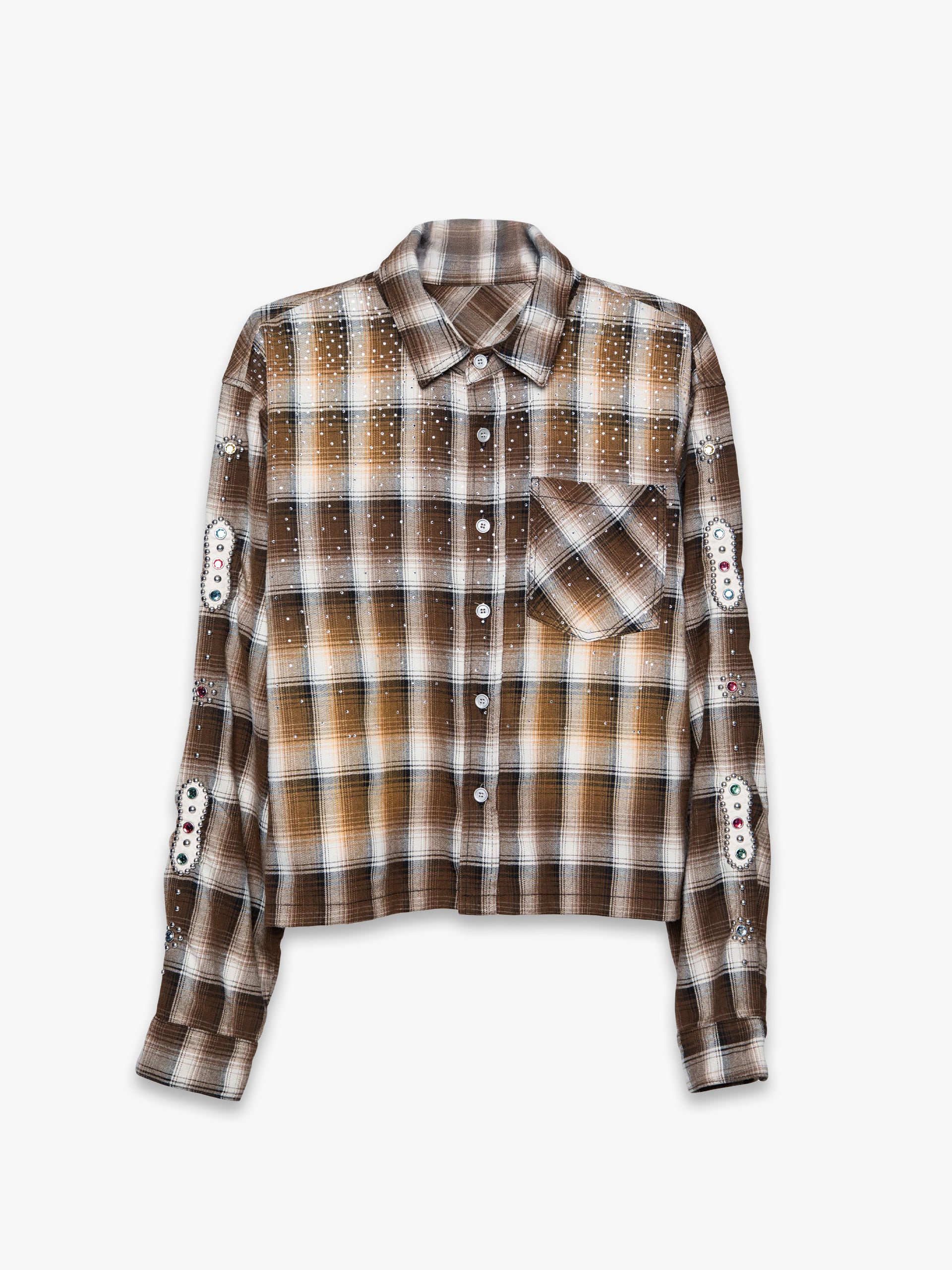 EMBELLISHED RHINESTONE FLANNEL