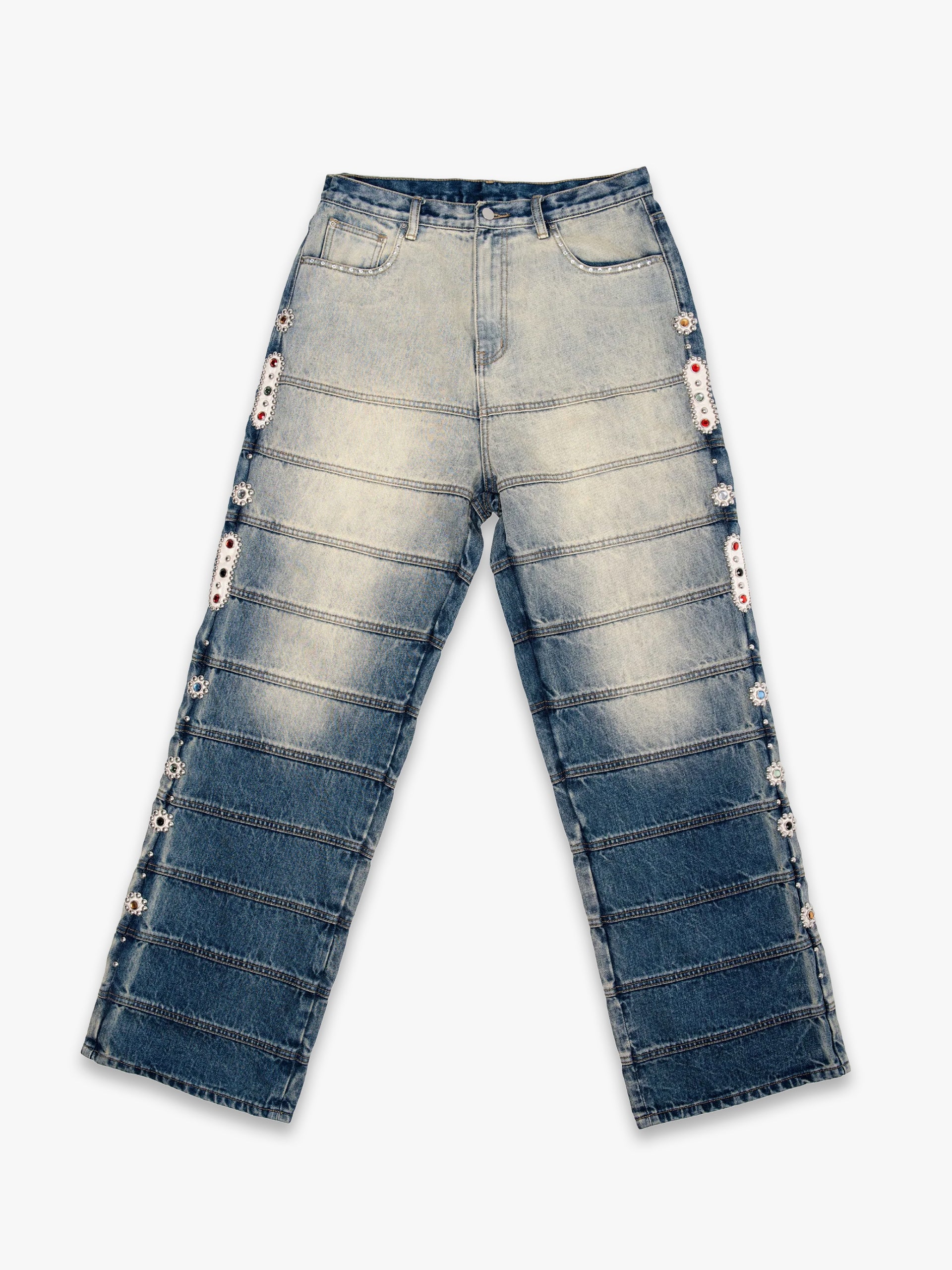 (1 of 1) 20 OZ. Paneled Embellished Jeans