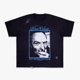 BLUE VELVET RIVETED TEE