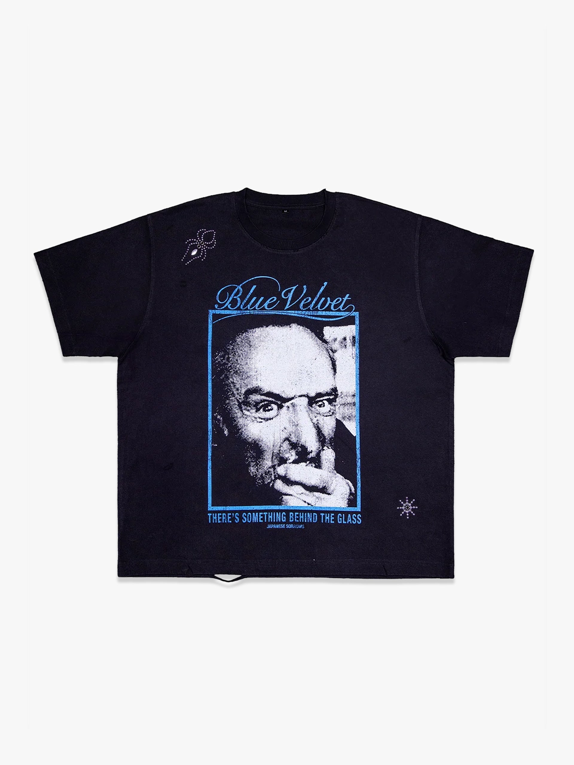 BLUE VELVET RIVETED TEE
