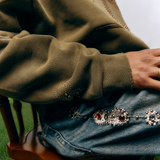 PEACE RIVETED HOODIE