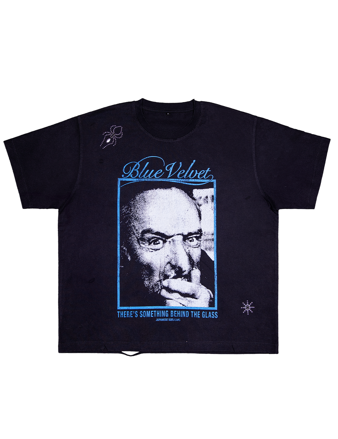 BLUE VELVET RIVETED TEE