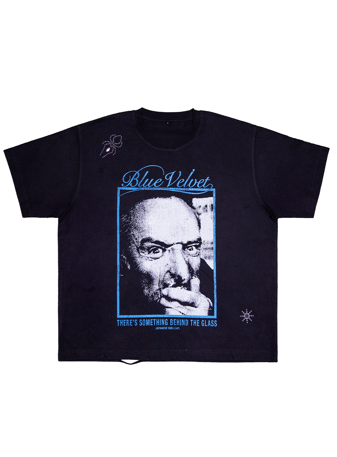 BLUE VELVET RIVETED TEE