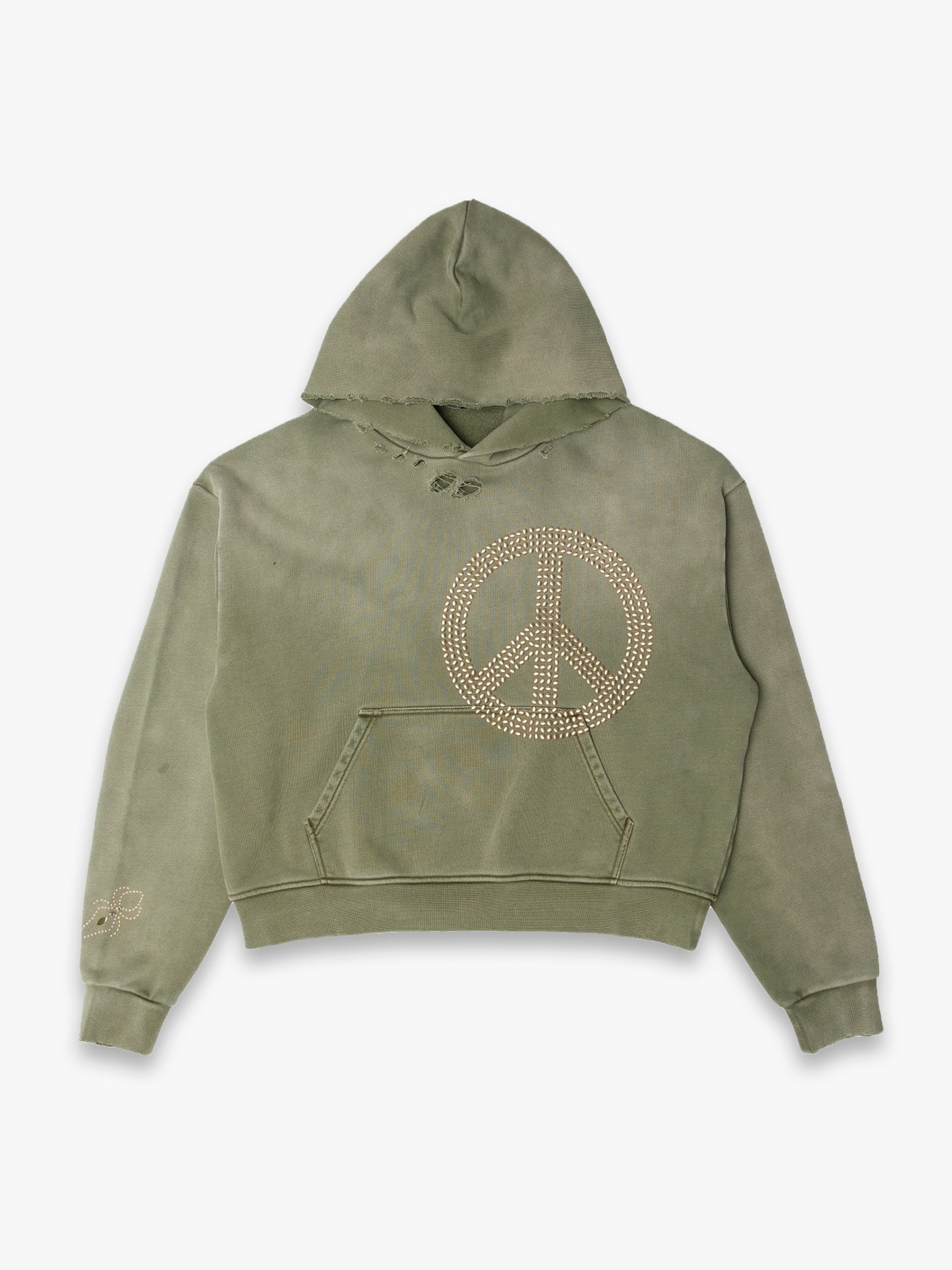 PEACE RIVETED HOODIE