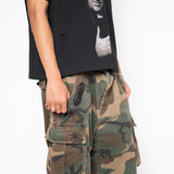 CAMO EMBELLISHED CARGO SHORTS