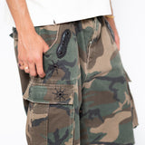 CAMO EMBELLISHED CARGO SHORTS