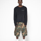 CAMO EMBELLISHED CARGO SHORTS