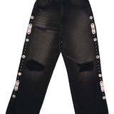 15 O.Z. BAGGY EMBELLISHED JEANS