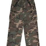 CAMO EMBELLISHED CARGO PANTS