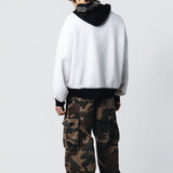 CAMO EMBELLISHED CARGO PANTS