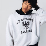 TWO TONE EMBELLISHED HOODIE