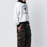 CAMO EMBELLISHED CARGO PANTS