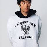 TWO TONE EMBELLISHED HOODIE
