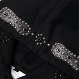 TWO TONE EMBELLISHED HOODIE