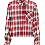 EMBELLISHED RHINESTONE FLANNEL